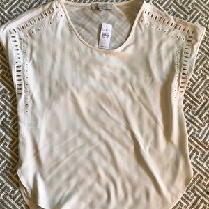 LOFT white dolman top